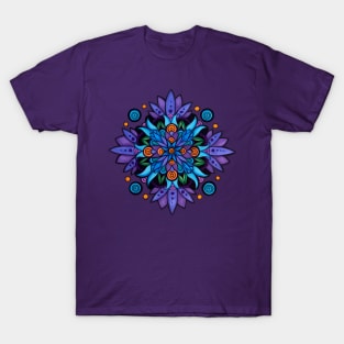 Blue Lotus Mandala T-Shirt